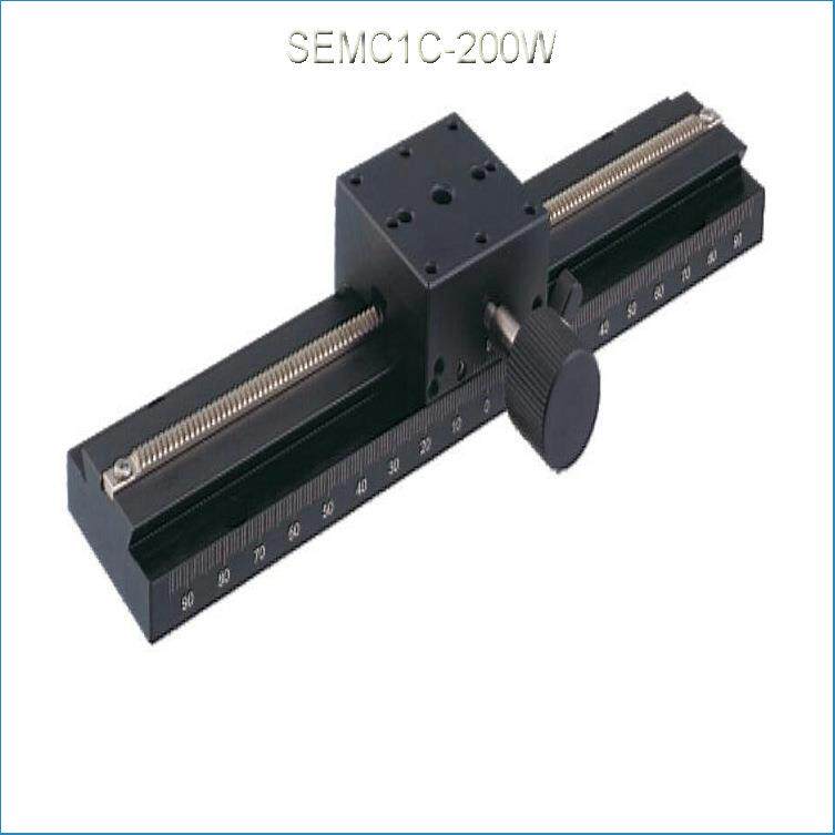厂家供应X轴SEMC1C-200W鸠尾槽长行程手动位移平台精密型微调平台