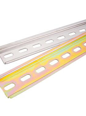 C45导轨M6大孔不锈钢国标继电器空开接线端子断路器电气铁铝卡轨