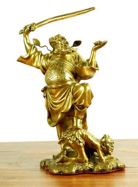 纯铜钟馗摆件天官赐福铜像装饰聚财纳福家居客厅办公室工艺礼品摆