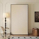 屏风隔断客厅简约现代入户玄关家用卧室遮挡办公室移动铝合金座屏