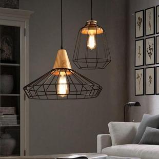 复古lof铁艺术个灯性小铁笼吊约创t意装 0020饰工业风简吧台餐 VTL