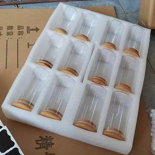 厂家供应玻璃储物罐套装组合十二件套调料罐玻璃密封罐储蓄罐竹盖