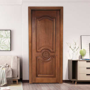 房间家用套装 工厂直供天然优质原木门 室内外门烤漆门隔音实木门