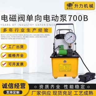 电磁阀单向电动泵700B脚踩控制单向电动泵高压电磁阀电动泵