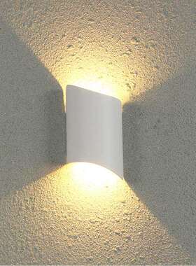 led户外壁灯外墙上下发光射灯不规则庭院防水双头户外防水壁灯