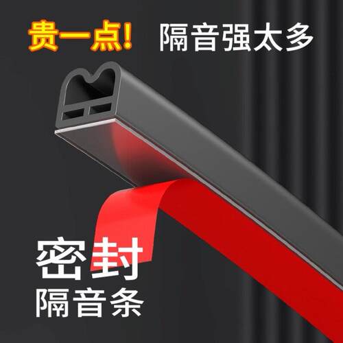 防盗门密封条自粘型入户门边门缝隔音胶条室内门窗防风保暖防撞条