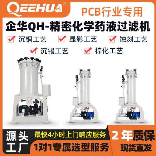 工厂直供适配PCB行业电镀液强耐腐抗酸碱高精度大流量过滤机
