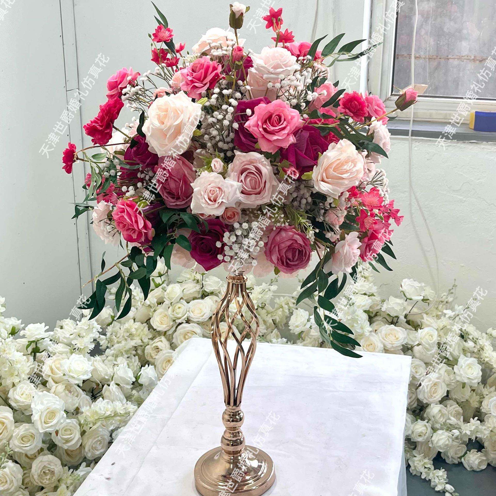花世爵新婚礼庆典款仿真会议桌件50cWJ-2024_m装饰摆布置花球