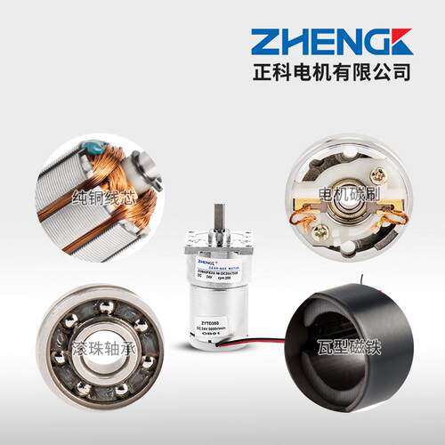 ZHEZNGGB43222F小E微型可调速直减速电机大力矩偏心轴12V24流V