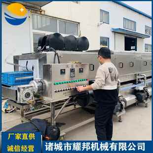 废弃物筐清洗机 周转筐清洗烘干流水线 垃圾箱高压清洗机
