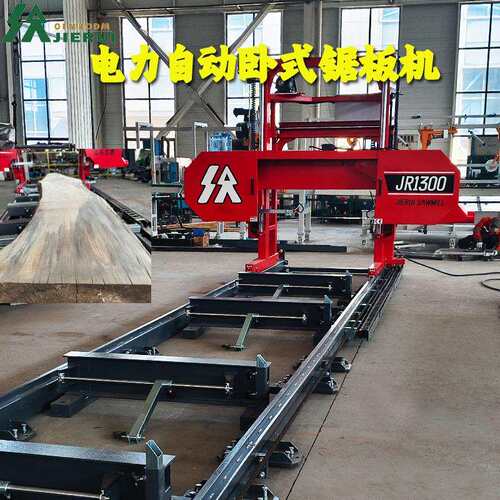 源头工厂大型原木切割设备高精度JR1300卧式龙门带锯机柴油锯板机