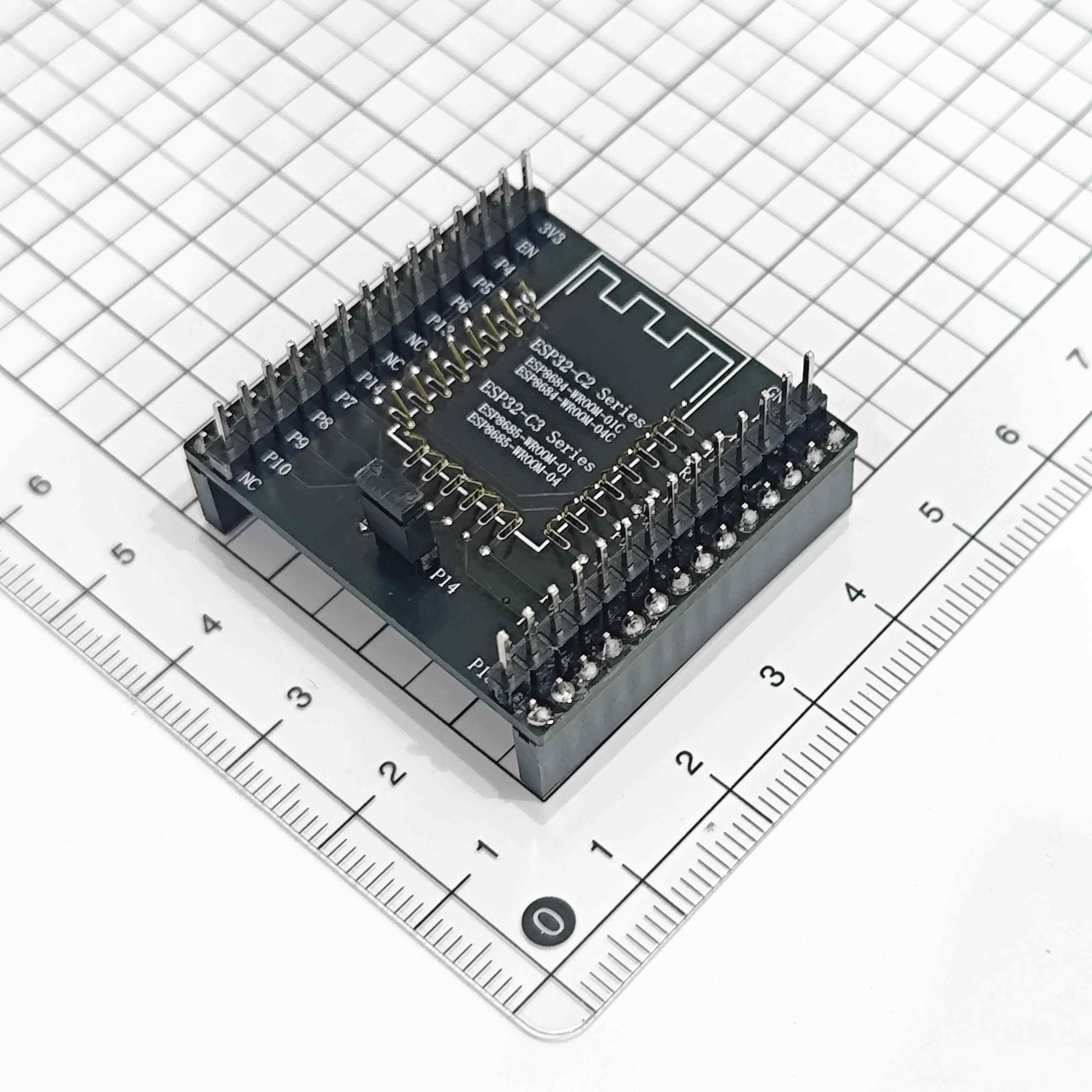 ESP8266-07/07S/12E/12F/12S模组块转接程序下载烧录座核心开发板