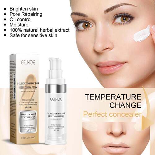 EELHOE Color-Changing Foundation Liquid, hydrating and light