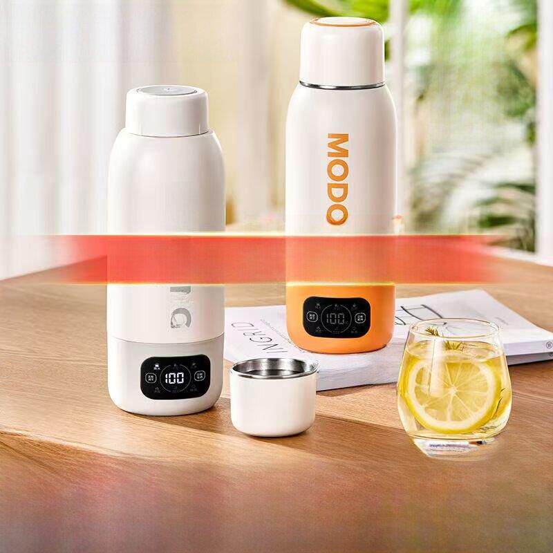 电动手提式电热水壶旅行真空保温加热水壶办公室小型电热水壶