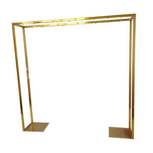 电镀方框艺花架装饰几何场主现婚礼铁道具架可拆卸桌新款婚庆