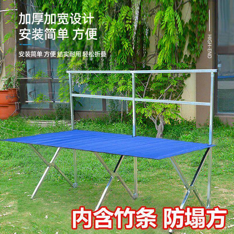 加厚竹布席摆摊地摊折叠架子地摊货架夜市摆地摊多功能展示架竹布