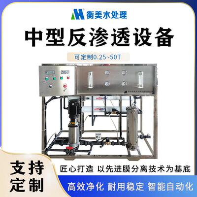 全自动工业水去离子水设备1反渗透设备自来水水过滤设备纯净水