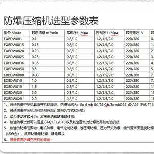 彼BDEXW0.2迪小型整机防爆C压机15KW工空业缩全无油活塞式粉尘T4