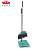 利快折叠扫把软毛扫地笤帚静电吸附贴合扫把簸箕套装 eifheit