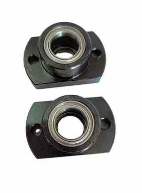 碳钢双轴承不带卡簧对边法兰组件带座轴承BGCC BFR21固定轴座3-15