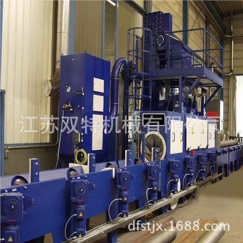 供应钢道管除锈机 铝合金钢管除SHUANG T锈机全自动 轨式除钢管锈
