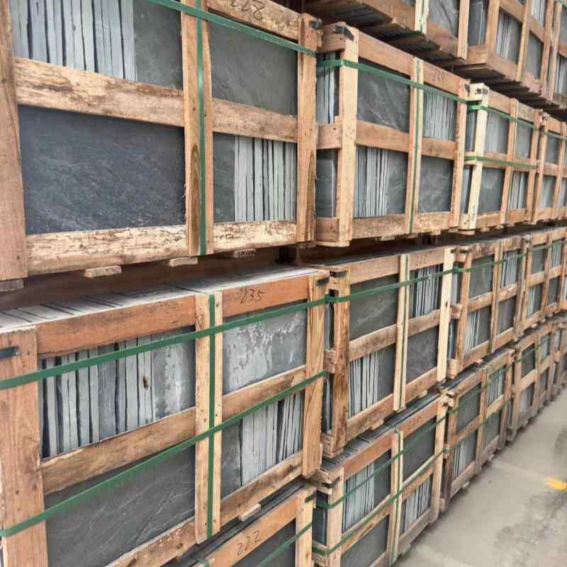 然墅青石板中庭院地砖室外花园铺防滑08889991防冻别小院子文化式