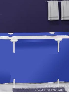 可折叠浴桶加大人泡澡洗洗澡桶长方形儿A23515-童澡浴盆厚捷浴便