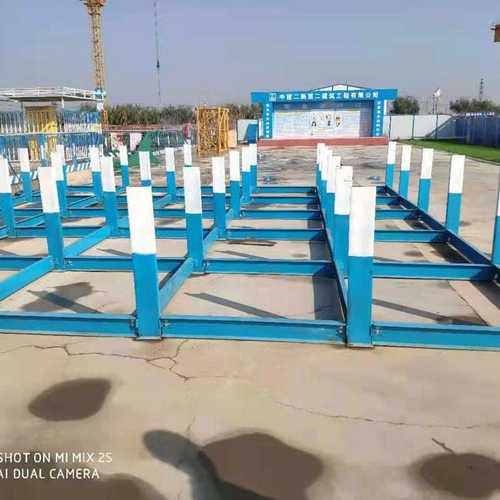 亿佳建筑工地钢筋放置架原材料堆放架定型化钢筋摆放架放架