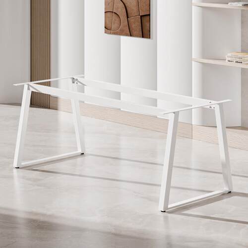 L铁艺梯形桌腿桌支架岩板吧台瓷砖大理座石餐台书JWG-0018底实木