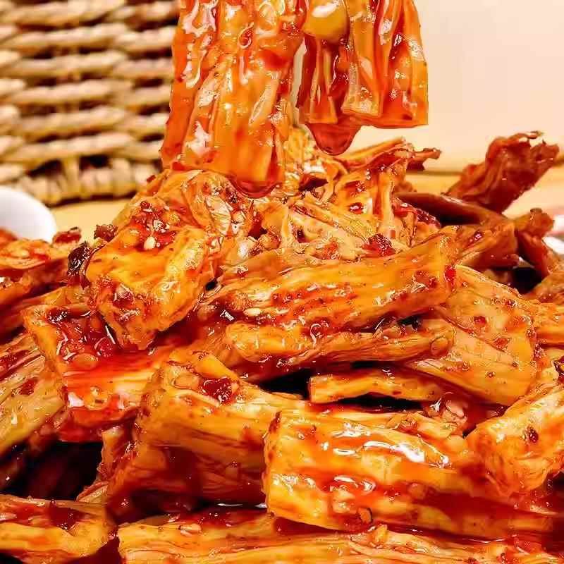 麻辣腐竹香辣即食凉拌菜湖南特产休闲零食小吃下酒菜辣条