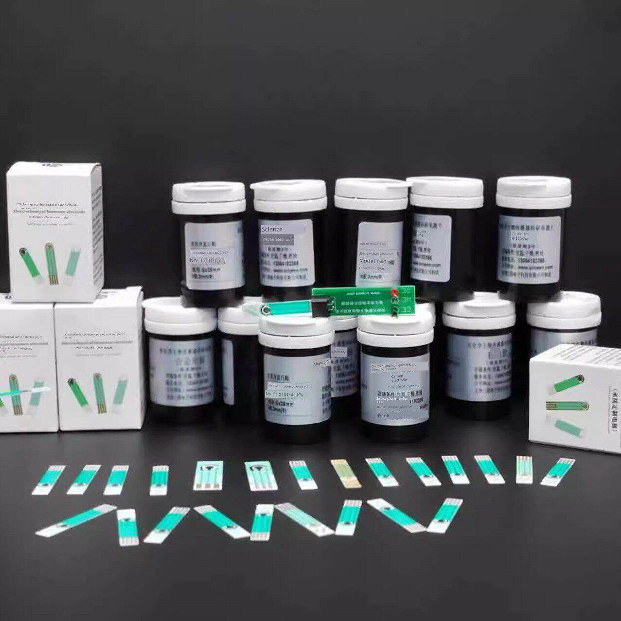 电化学生物传感器丝网印刷电极碳金葡萄糖尿酸血酮高精度支持定制图片