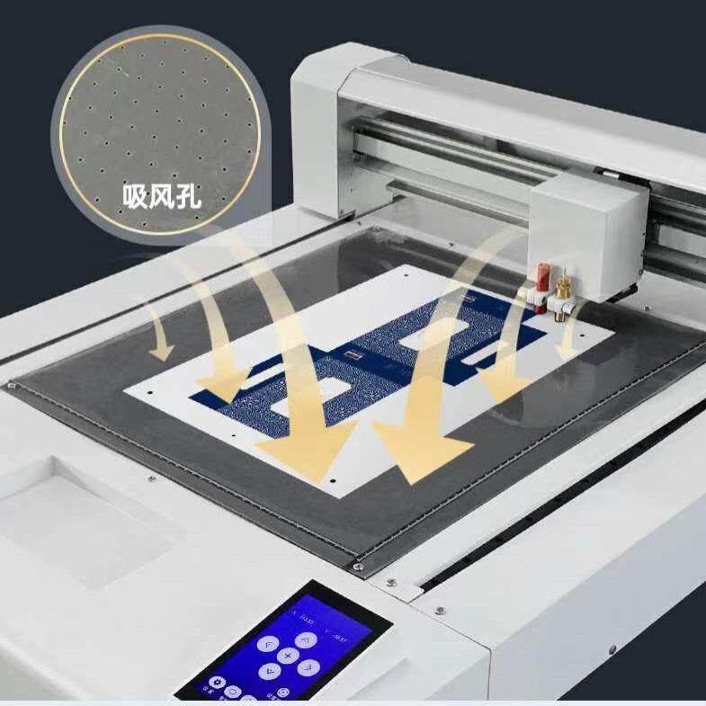 双刀头平板数码模切机吸附平台刻字机p水晶标pvc卡纸吊牌切割机荐
