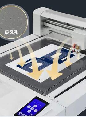 双刀头平板数码模切机吸附平台刻字机p水晶标pvc卡纸吊牌切割机荐