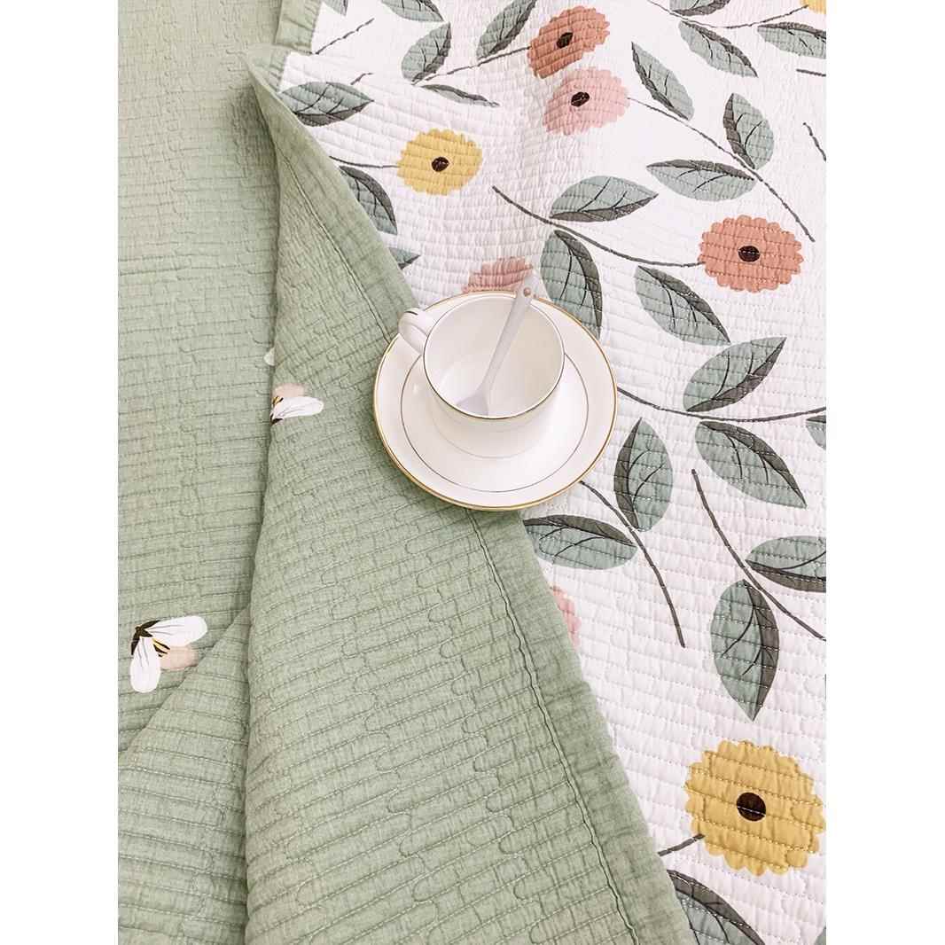 韩国单件床盖双面两用绗缝纯棉榻榻米全棉四季通用2025新款床单