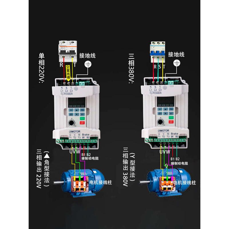 通用变频器VFD004M21A VFD007M21A VFD015M21A全新0.4 0.75 1.5KW