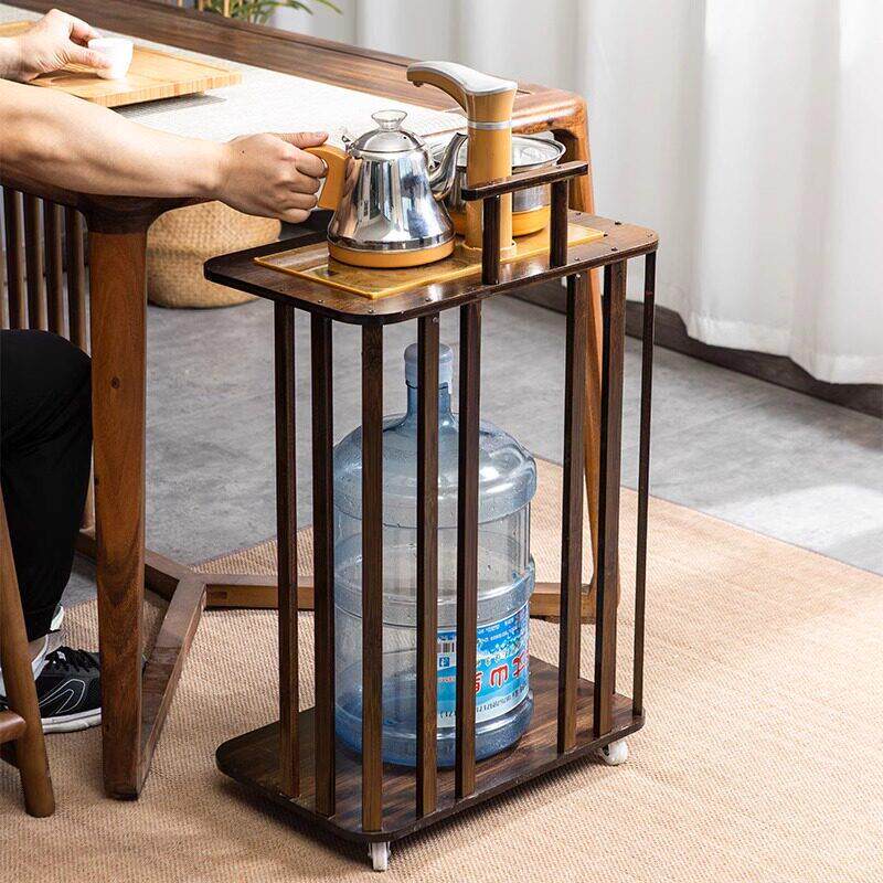 移动茶水柜泡茶台办公室茶具饮水桶自动烧水壶置物架边柜