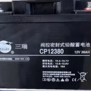 三瑞蓄电池CP12380/12V38AH免维护铅酸蓄电池