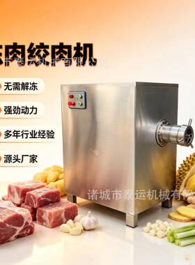 冻榴莲绞泥机多功能带骨鸡脖子绞肉泥机160型里脊肉冻肉绞肉机