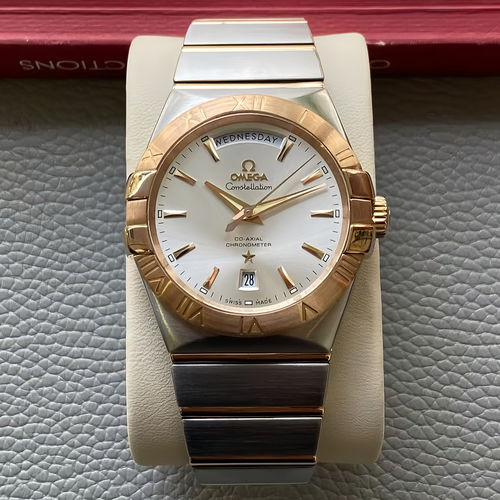 一口价 9.8新欧米茄星座自动机械手表男123.20.38.22.02.001