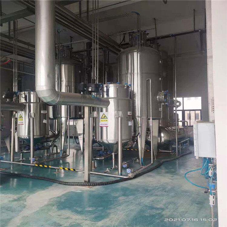 回收化工蒸发机二手强制循环蒸发机2吨效双效浓缩蒸发器