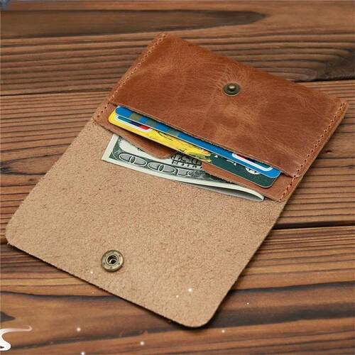 Genuine Leather Wallet for Men Male Vintage 100% Real Cowhid