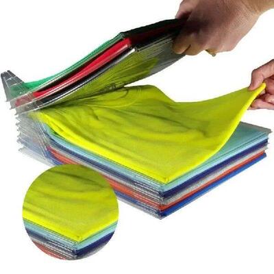 10pcs/1set Creative Home Closet Clothes Folder Organizer