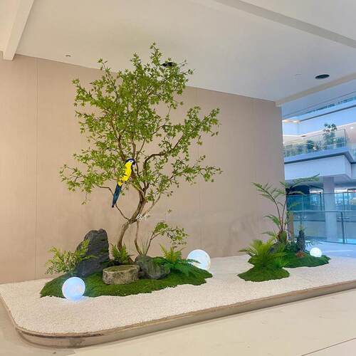 假树仿真树马醉木青枫树鸡爪槭景观天井橱窗造景植物绿植装饰摆件