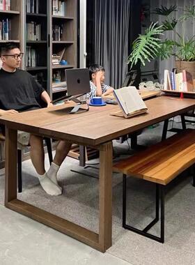白蜡木莫比恩餐桌全实A568木式日木家用吃饭子客厅大长书桌桌工作