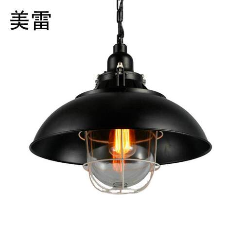 复古工业风铁艺店铺商用咖啡厅理发店火锅店酒吧锅盖烧烤店小吊灯