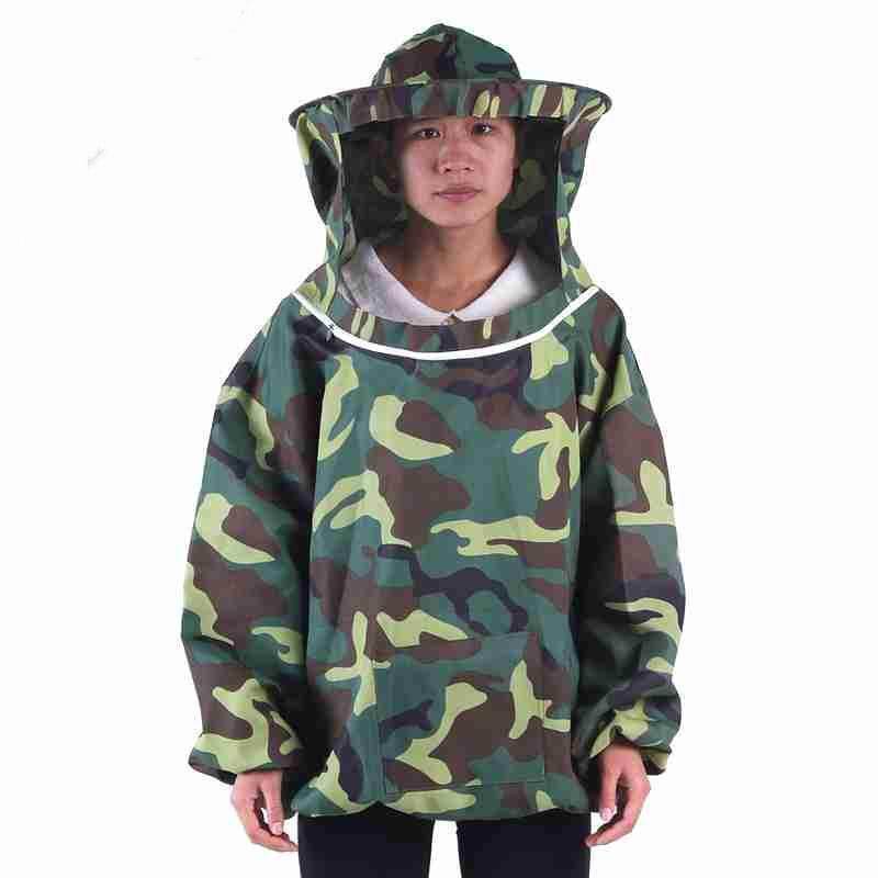 防蜂衣蜜蜂防护衣服防蜂服透气遮脸面纱蜂帽半身养蜂帽子