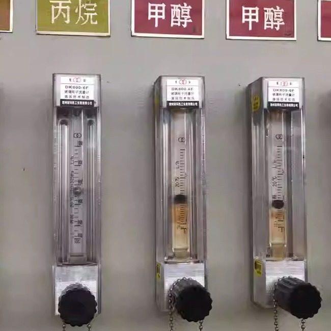 DK800-6F玻璃转子流量计氨气丙烷甲醇烟气流量计常州双环热工仪表