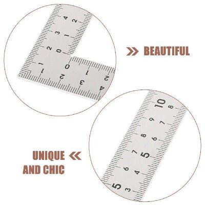 Stainless Steel Right Angle Ruler Carpentry Metal Measuring