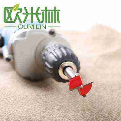 y010精艺实木奇石底座硬质合金钻头 木工开孔器 专业配座挖槽工具