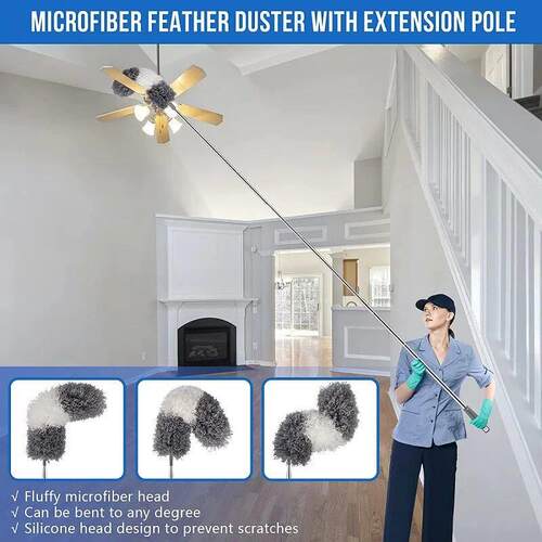 Duster Brush Microfiber Duster Extendable Gap Dust Tools Ret
